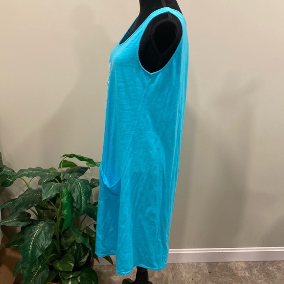 Fresh Produce Tank Dress with Pineapple and Slouch Pockets - Picture 4 of 10